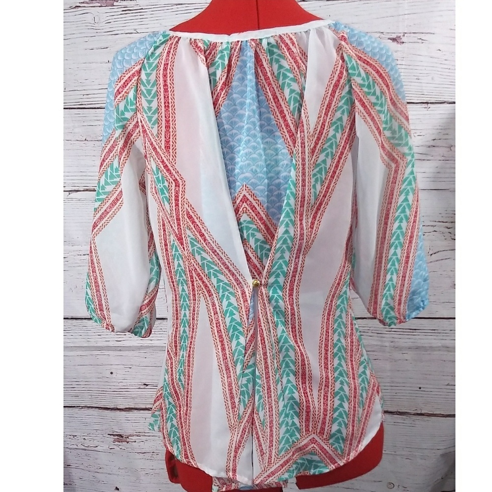 Liberty Love Beautiful Blouse 3/4 Sleeve Sz S